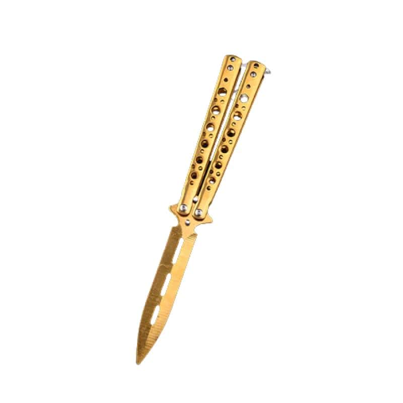 Coltelli A Farfalla Balisong Coltello Oro