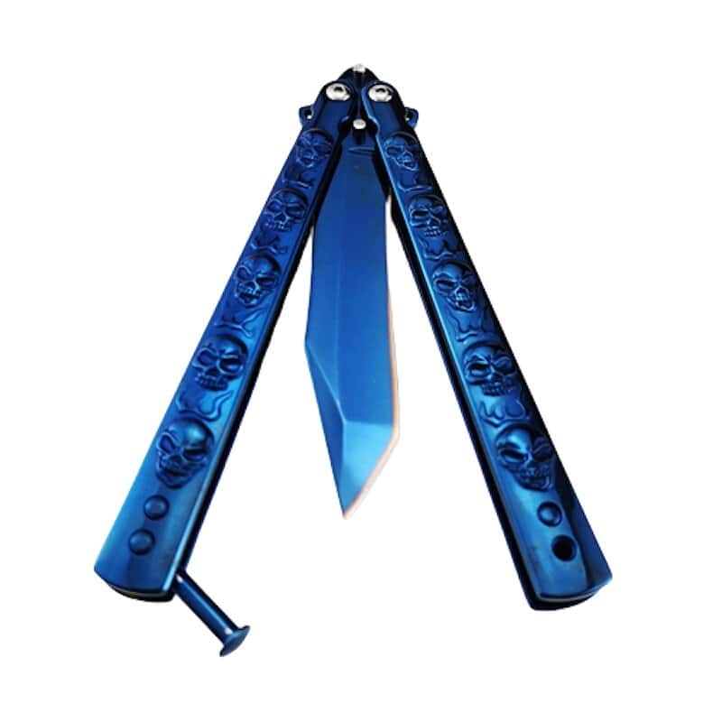 Coltelli A Farfalla Balisong Unho Blue Skull