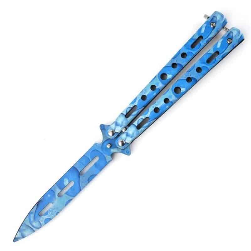 Coltelli A Farfalla Balisong Blue Steel