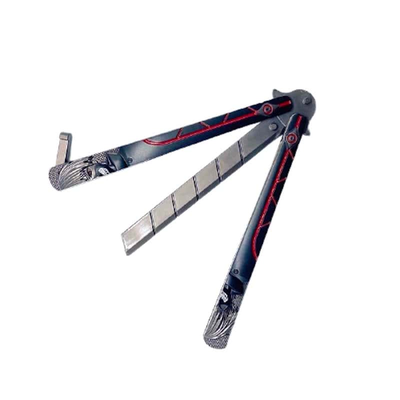 Coltelli A Farfalla Balisong Disegno Sulla Lama