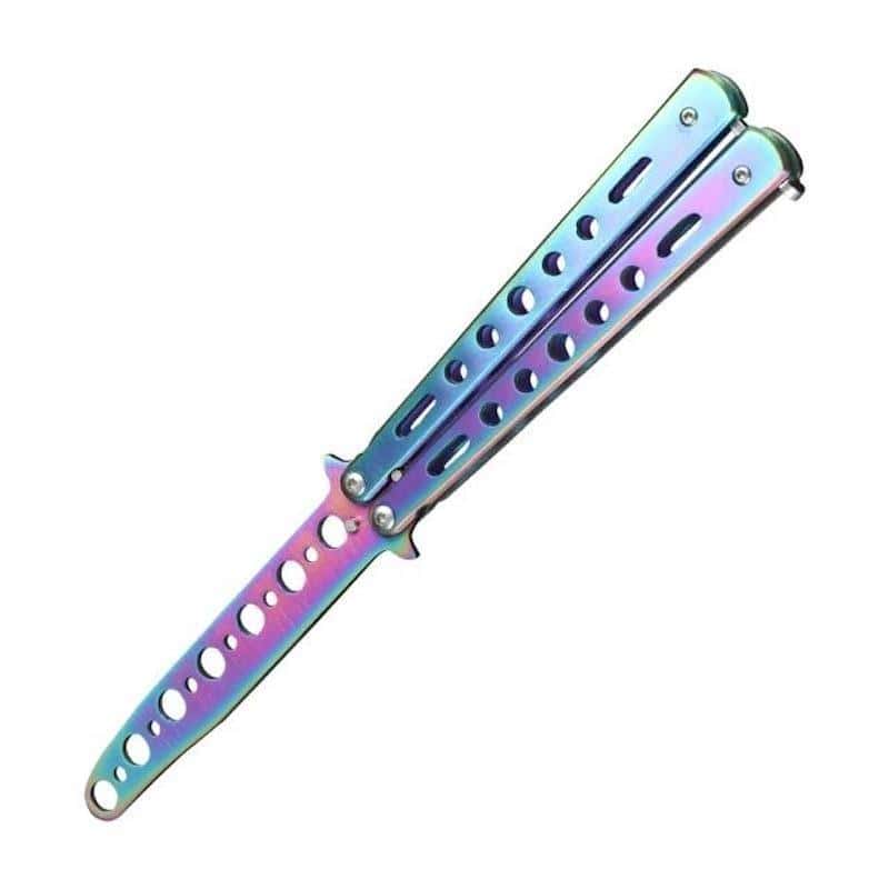 Coltelli A Farfalla Balisong Allenamento Arcobaleno