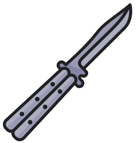 Coltello e accessori per farfalle